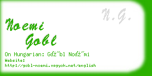 noemi gobl business card